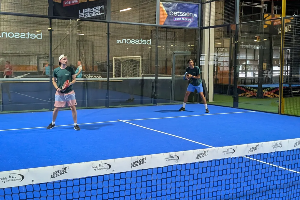 Padel session with the team